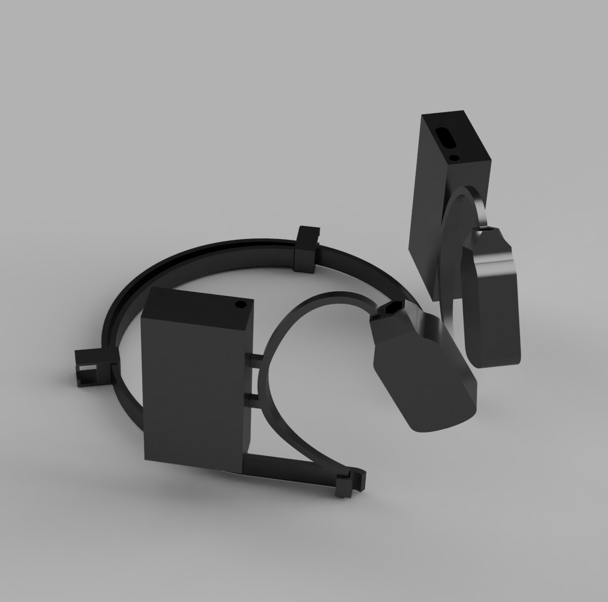 3D rendering of VestiCore device from alternate angle showing sensor placement